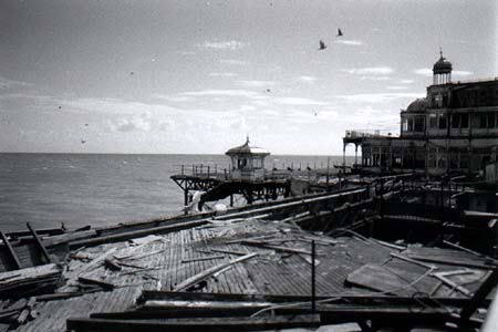 Heading to the last section of the pier